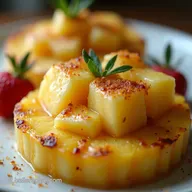 Ananas Grigliato al Miele e Cannella Dolce Estivo Perfetto