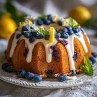 Ciambella al Limone e Mirtilli la Ricetta di Sonia