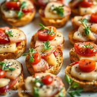 Antipasti estivi sfiziosi: Crostini tricolore da urlo!