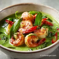 Curry Verde con Gamberi in 20 Minuti