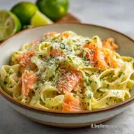 Fettuccine al Salmone Affumicato e Lime in 20 Minuti