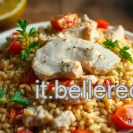 Insalata di Farro e...Pollo al Limone col Bimby! Che Bont&agrave;!