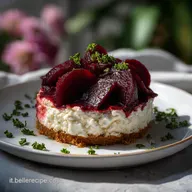 Mini Cheesecake Alla Barbabietola Vellutate