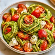 Pasta Fredda Con Pesto E Pomodorini per 4
