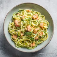 Pasta Zucchine e Salmone per 4 Persone: Crema Naturale in 25 Minuti