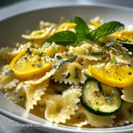 Pasta con Zucchine Limone Menta per 4 Persone