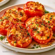 Pomodori Ripieni Alle Erbe con Riso e Parmigiano
