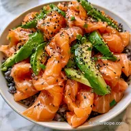Riso Avocado e Salmone con Riso Venere