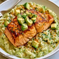 Risotto Avocado Salmone per 4 Persone