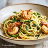 Spaghetti con Gamberi e Zucchine per 4 Persone