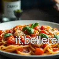 Spigola Ricetta Spigola in Padella: Salsa Datterini e Basilico