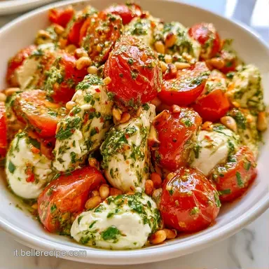 Antipasto Pesto e Mozzarella in 15 Minuti Scheda ricetta