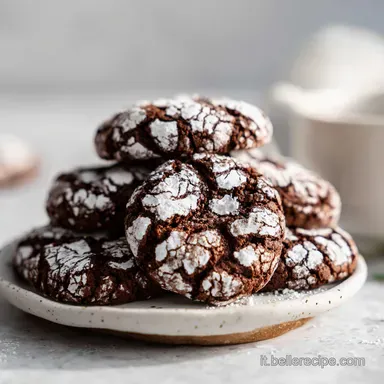 Chocolate Crinkle Cookies: Morbidi e Vellutati Scheda ricetta