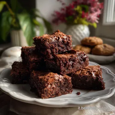 Brownies Cioccolato e Biscotti: Croccanti e Fudgy Scheda ricetta