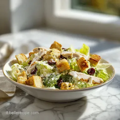 Caesar Salad: Ricetta Originale in 15 Minuti con Pollo e Crostini Scheda ricetta