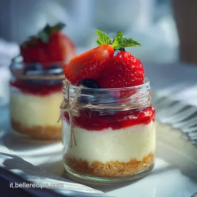 Cheesecake Senza Glutine in Barattolo per 4 Porzioni Scheda ricetta