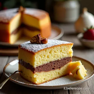 Chiffon Cake Pere e Cioccolato Un Soffice Sogno Scheda ricetta