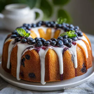 Ciambella al Limone e Mirtilli: Torta Soffice Scheda ricetta