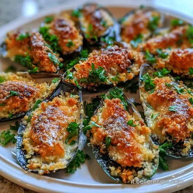 Cozze Al Gratin in 40 Minuti Scheda ricetta