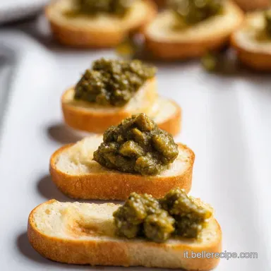Crostini con Tapenade LAperitivo con Olive in Salamoia Top Scheda ricetta