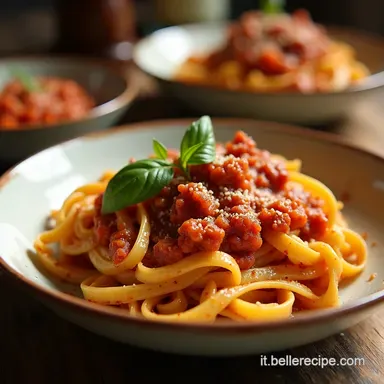 Pasta Fresca di Semola Tagliatelle al Rag&ugrave; come dalla Nonna Scheda ricetta