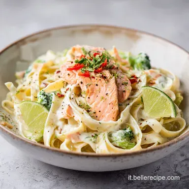 Fettuccine al Salmone Affumicato e Lime in 20 Minuti Scheda ricetta