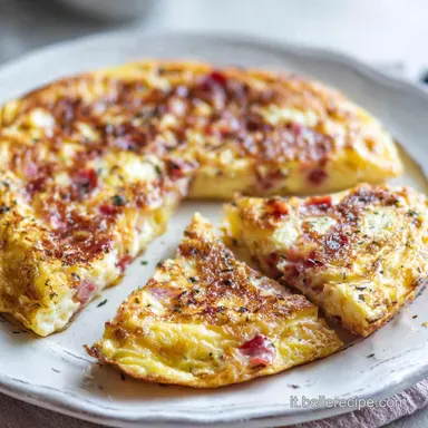 Frittata Ripiena Cotto e Taleggio per 4 Porzioni Scheda ricetta