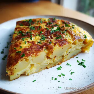 Frittata di Patate e Cipolle Ricetta: Dorata e Vellutata (4 Porzioni) Scheda ricetta