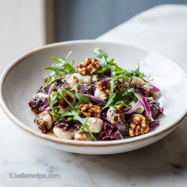 Ricetta di Gnocchi con Radicchio Noci in 25 Minuti Scheda ricetta