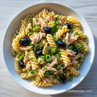 Insalata Pasta Tonno Olive per 4 Persone Scheda ricetta