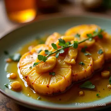 Ananas grigliato con miele mandorle la ricetta estiva che profuma di cannella Scheda ricetta