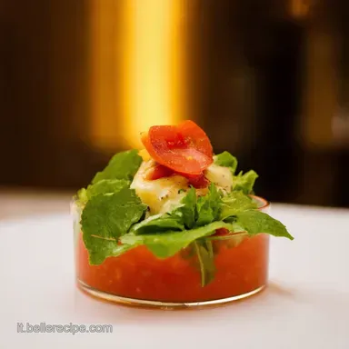 Meringhette Salate con Gazpacho Aperitivo Estivo Sfizioso Scheda ricetta