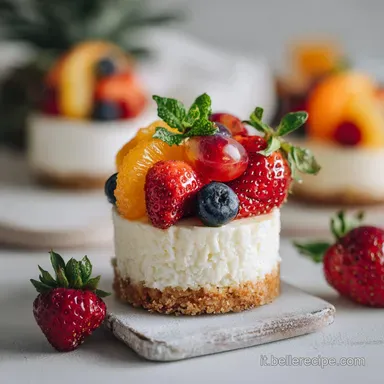 Mini Cheesecake con Frutta Fresca No-Bake Scheda ricetta