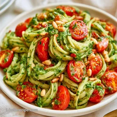 Pasta Al Pesto E Pomodorini per 4 Persone