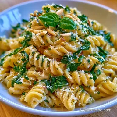 Pasta Fredda Basilico Mandorle per 4 Scheda ricetta
