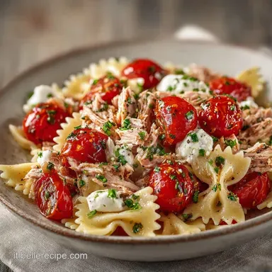 Pasta Fredda Mediterranea per 4 Persone Scheda ricetta