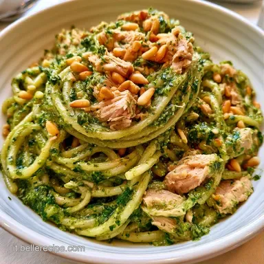 Pasta Fredda Con Pesto E Tonno per 4 Scheda ricetta