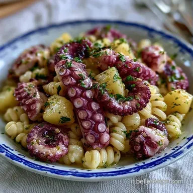 Pasta Fredda Polpo Patate per 4 Persone Scheda ricetta