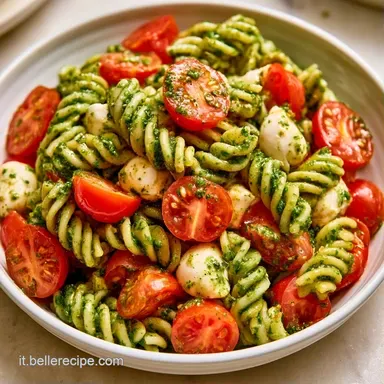 Pasta Fredda Pomodorini E Pesto per 4 Scheda ricetta