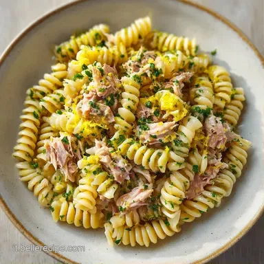 Pasta Fredda Tonno Limone Cremosa Scheda ricetta