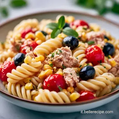 Pasta Fredda Tonno Mais per 4 Persone Scheda ricetta
