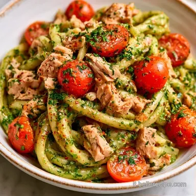 Pasta Pesto Tonno Pomodorini in 30 Minuti Scheda ricetta