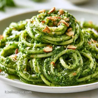 Pasta Pesto Zucchine e Mandorle in 20 Min Scheda ricetta