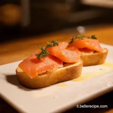 Antipasto con Salmone Crostini da Chef in 25 Minuti Scheda ricetta