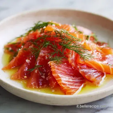 Salmone Marinato al Sale: Antipasto in 24 Ore Scheda ricetta