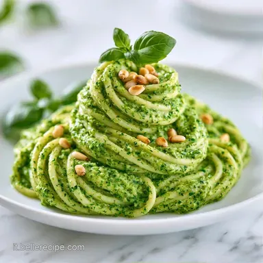 Spaghetti Pesto Zucchine per 4 Persone Scheda ricetta