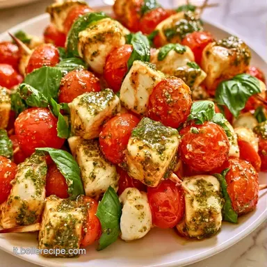 Spiedini Mozzarella Pesto in 15 Minuti Scheda ricetta