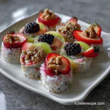Sushi di Frutta: LIdea Scenografica che Stupisce Tutti Scheda ricetta