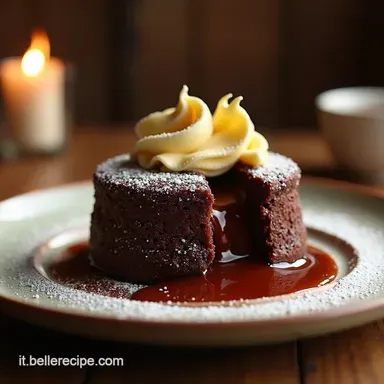 Tortino al Cioccolato Fondente Ricetta Facile per un Cuore Morbido Scheda ricetta