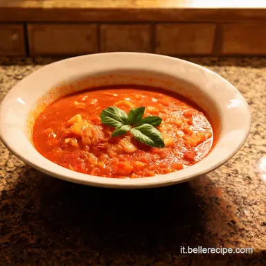 Zuppa al Pomodoro della Nonna Il Comfort Food Italiano Scheda ricetta